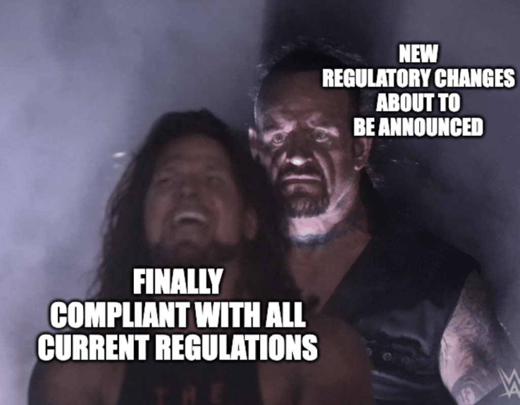 Undertaker Meme about compliance